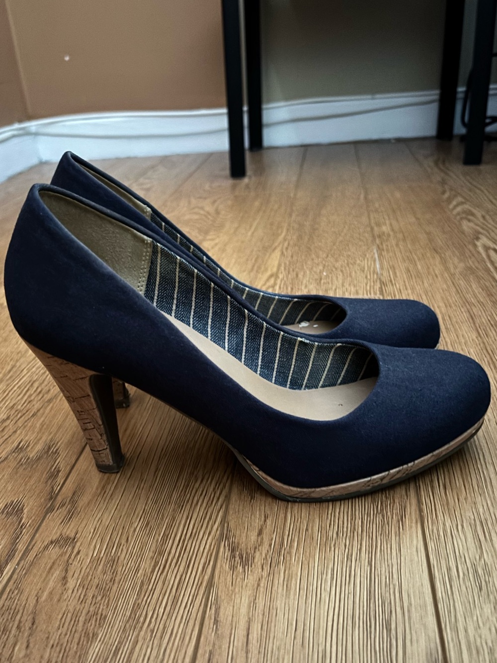 Call It Spring Navy Round-Toe Pumps - Picture 4 of 6